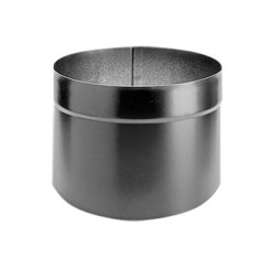 DuraVent DuraBlack 6 Inch Diameter Oval-to-Round Adapter