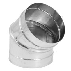 DuraVent DuraBlack 8 Inch Diameter 45-Degree Elbow