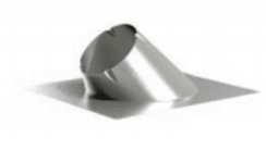 DuraVent DuraChimney 8 Inch Diameter Roof Flashing - 6/12 - 12/12 Pitch