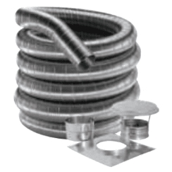 DuraVent DuraFlex 3-Inch Inner Diameter 20-Foot Chimney Liner Kit