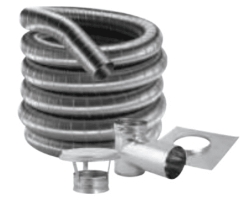 DuraVent DuraFlex 5-Inch Diameter 304 Tee Kit - 25-Foot Length