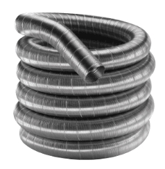 DuraVent DuraFlex 8 Inch Diameter 316 Stainless Steel Flex Liner - 50-Foot Length