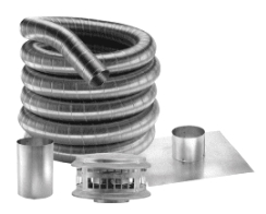 DuraVent DuraFlex Aluminum 4 Inch Diameter Flex Liner Kit - 25 Foot Length