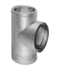 DuraVent DuraTech Stainless Steel Tee with Cap - For 10-Inch Inner Diameter DuraTech
