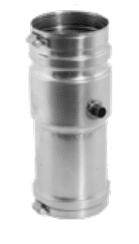 DuraVent FasNSeal 4 Inch Diameter Appliance Adapter with Condensate Drain and Back Flow Preventer