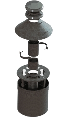 DuraVent PelletVent Pro 3 Inch Diameter 316 Stainless Steel Relining for Factory Built Chimneys