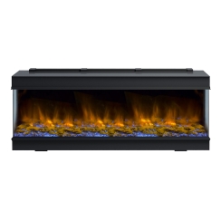 Dynasty Fireplaces 64 Inch Melody Bay Front Smart Electric Fireplace with Corner Options