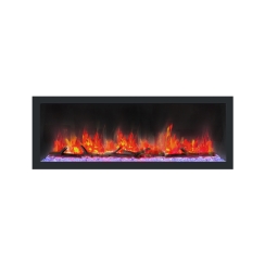 Dynasty Fireplaces 52 Inch Cascade Smart Flush Mount Linear Electric Fireplace