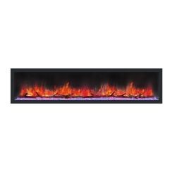 Dynasty Fireplaces 82 Inch Cascade Smart Flush Mount Linear Electric Fireplace