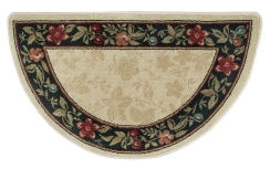 Goods of the Woods Garden Pattern Half Round Olefin Hearth Rug