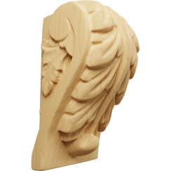Ekena Millwork 1 3/4 Inch Mini Acanthus Leaf Block Corbel