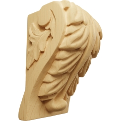 Ekena Millwork 2 1/2 Inch Small Acanthus Leaf Block Corbel