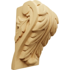 Ekena Millwork 3 3/4 Inch Large Acanthus Leaf Block Corbel