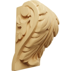 Ekena Millwork 4 1/2 Inch Extra Large Acanthus Leaf Block Corbel