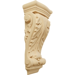Ekena Millwork 4 1/2 Inch Small Farmingdale Acanthus Pilaster Corbel