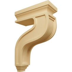 Ekena Millwork 4 Inch Hollow Back Corbel