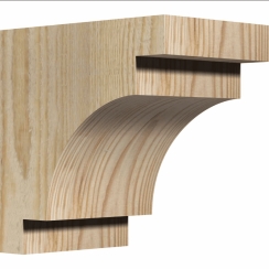 Ekena Millwork 6 Inch Mediterranean Rough Sawn Corbels