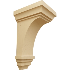 Ekena Millwork 4 Inch Small Jefferson Wood Corbel