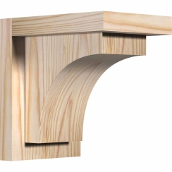 Ekena Millwork 5 1/2 Inch Huntington Corbels with Backplate