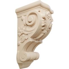 Ekena Millwork 6 1/4 Inch Large Floral Corbel