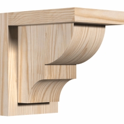 Ekena Millwork 7 1/2 Inch Ridgewood Corbels with Backplate
