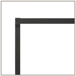Empire Black Forged Iron Frame for Rushmore 40 Inch Direct Vent Fireplaces