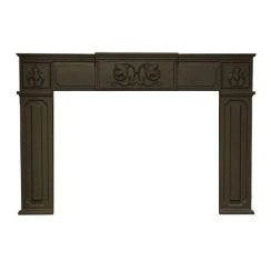 Empire Traditional Black Cast Iron Fireplace Insert Surround - For Medium Innsbrook Fireplace Inserts - SC33-6-BL