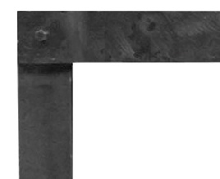 Empire 3 Inch Forged Iron Decorative Fireplace Front for Boulevard DVLL72BP90 Fireplaces