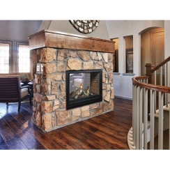 Empire 36 Inch Premium Tahoe Clean-Face See-Thru Direct Vent Fireplace - Millivolt