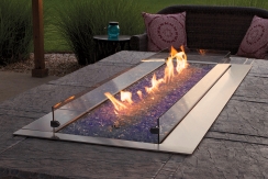 Empire 60-in Glass Wind Deflector - For Carol Rose Fire Pits