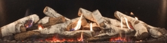 Empire Birch Burncrete Gas Log Set for 60 Inch McKinley Fireplaces