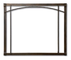 Empire Black Forged Iron Arch Inset for Rushmore 40 Inch Direct Vent Fireplaces