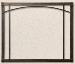 Empire Bronze Forged Iron Frame and Arch Inset for 40 Inch See Through Rushmore Fireplaces