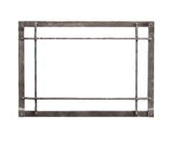Empire Black Forged Iron Frame and Rectangular Inset for 35 Inch Rushmore Fireplace Inserts