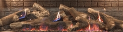 Empire Ceramic Fiber Traditional Maple Gas Log Set for 60 Inch McKinley Fireplaces