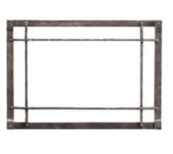 Empire Rushmore Forged Iron Rectangular Inset for 50 Inch Direct Vent Insert