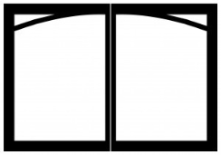 Empire VBY42T Arched Door Frame - For Leaf Arch -  Mission Arch -  and Standard Arch Doors - VBY-42-TBL