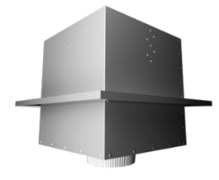 DuraVent DuraTech Unpainted Flat Ceiling Support Box - For 6-Inch Inner Diameter DuraTech