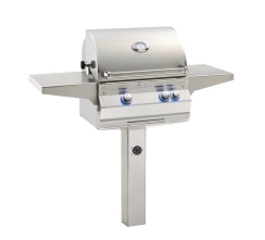 Fire Magic A430s Aurora In-Ground Post Mount Gas Grill with Analog Thermometer