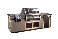 Fire Magic Black Diamond Edition Island with Cut-Outs for E790i Series Grills