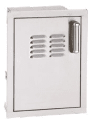 Fire Magic Premium Flush Soft Close Single Access Door with Tank Tray and Louvers