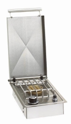 Fire Magic Single Side Gas Burner Drop-In with Hinged Lid