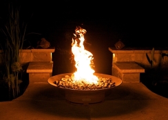 Fire Pit Art 72 Inch Asia Gas Fire Pit - Electronic Ignition