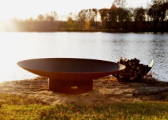 Fire Pit Art 72 Inch Asia Wood Burning Fire Bowl