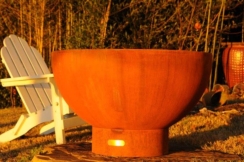 Fire Pit Art Crater Wood Burning Fire Bowl