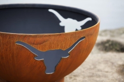 Fire Pit Art Longhorn Wood Burning Fire Bowl