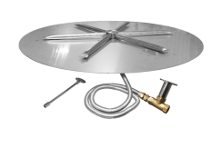 Firegear 29 Inch High Powered Round Flat Burner Kit - Match Thrown