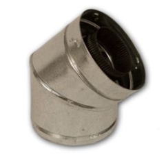 Superior 45 Degree Elbow for IHP/Superior 5 Inch Inside Diameter Direct Vent Chimney Pipe