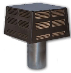 Superior 8DM Painted Black Econo-Top Chimney Termination - For 8-Inch Inner Diameter Superior 8DM Chimney