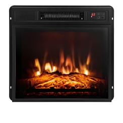 Costway 18 Inch Adjustable LED Electric Fireplace Mantel Insert